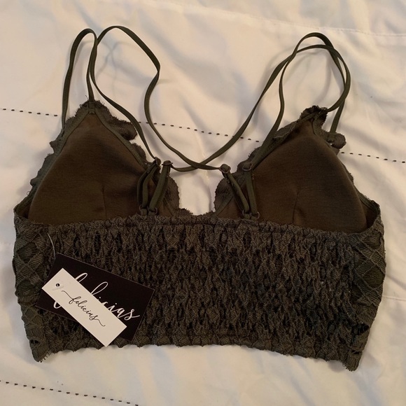 Felicia’s Lace Bralette - Olive Green - Picture 4 of 4